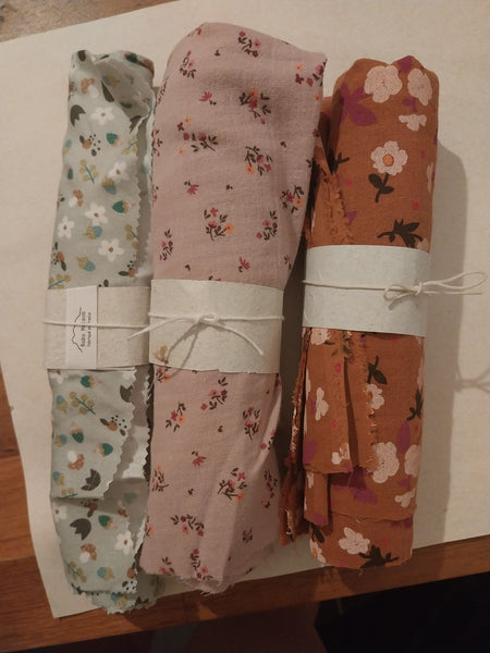 Tissu en Packs de 4 pouces à motifs floraux en France - environ 43 X43cm