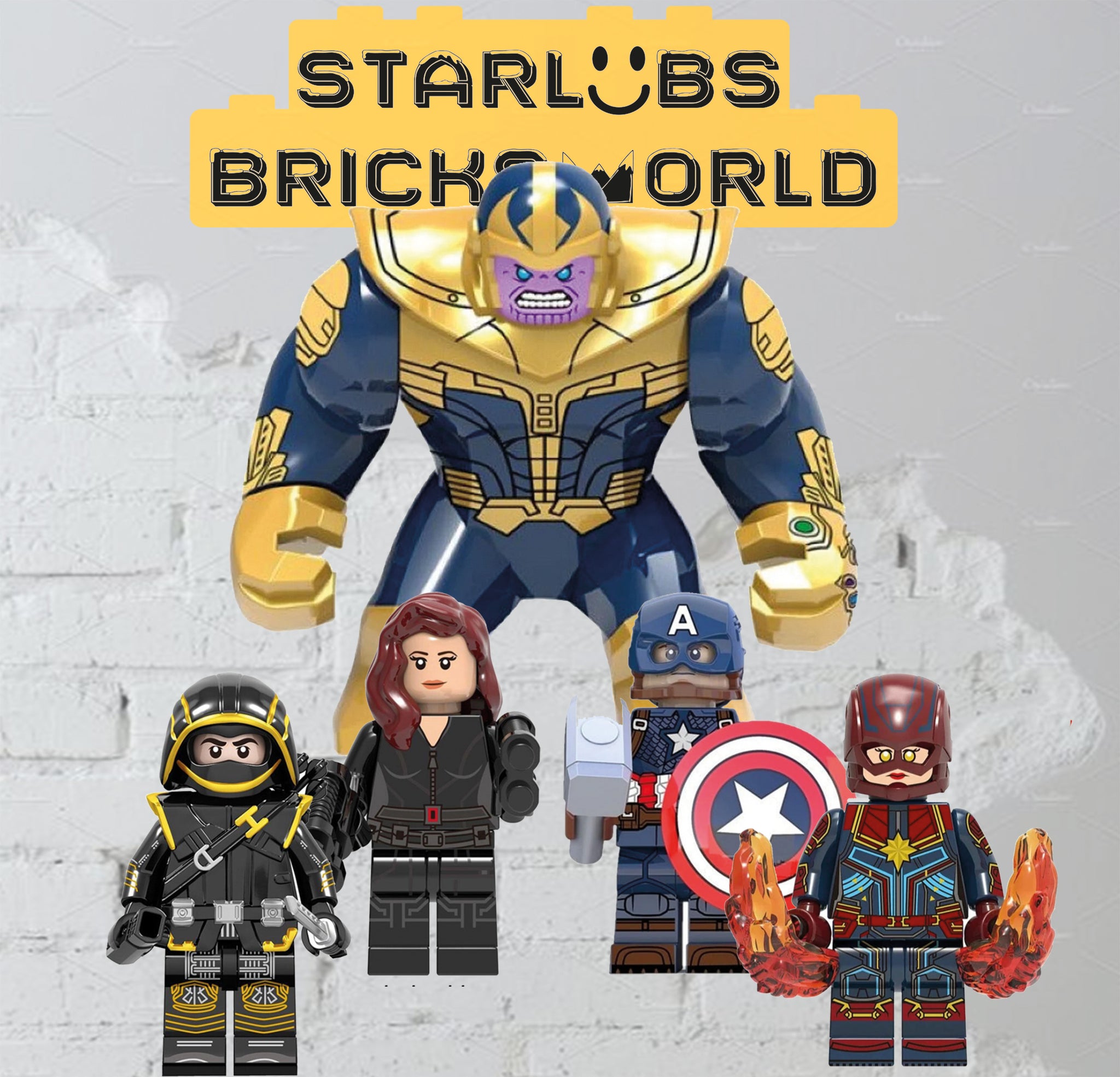 Infinity War End Game Superhero set of 5 : Big Thanos super premium hero Set