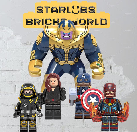 Infinity War End Game Superhero set of 5 : Big Thanos super premium hero Set
