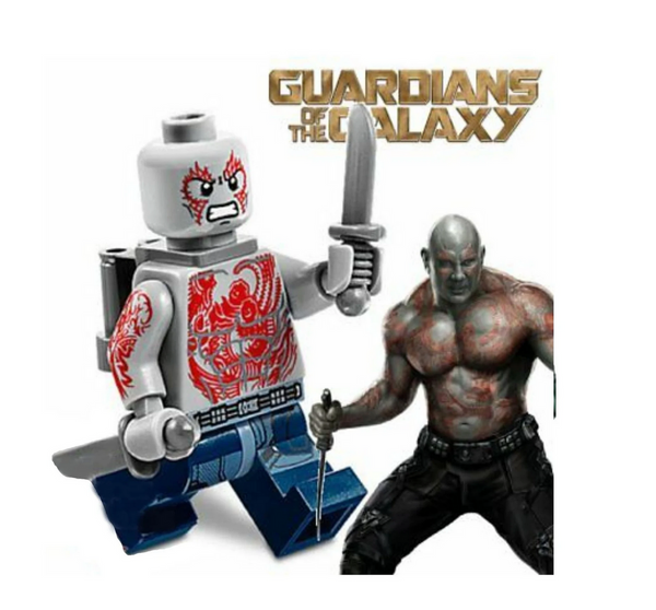 Guardians of the Galaxy Set of 9 Minifigures with 8cm Giant Groot  Compatible Colletions