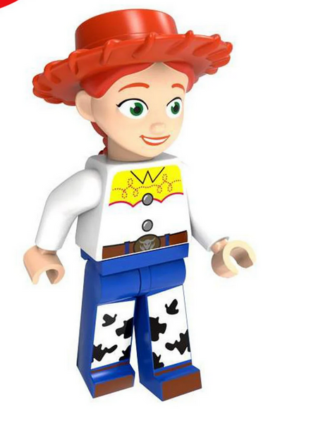 4 Pcs lots Toy Story minifigures Lego Disney Series Woody Buzz Lightyear Jessie