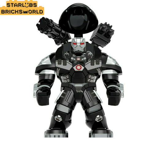 Big War Machine Buster + James Rhodey Rhodes War Machine Pilot Minifigure set End Game Action Figures