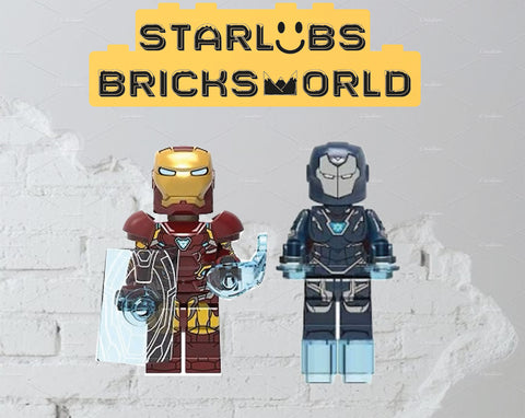 Superhero Avengers Ironman Pepper couple x 2 minifigures