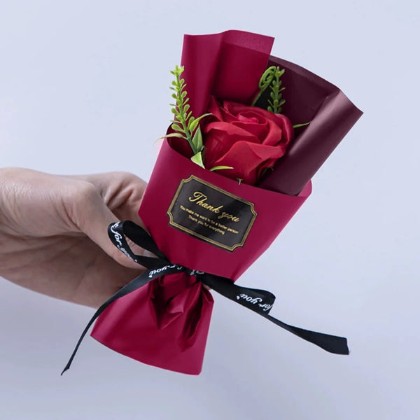 Soap Flower Bouquet Valentine'S Day Artificial Flower Rose Soap Bouquet Home Wedding Decoration Christmas Valentine'S Day Gift