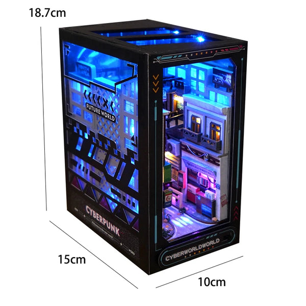 DIY Book Nook Insert Kits Wooden Doll House Building Kit