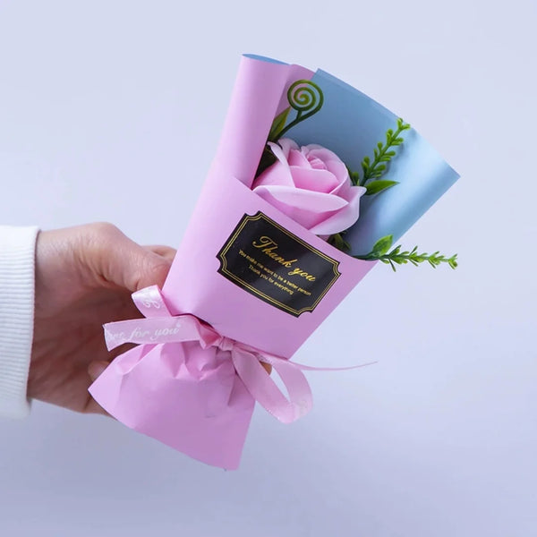 Soap Flower Bouquet Valentine'S Day Artificial Flower Rose Soap Bouquet Home Wedding Decoration Christmas Valentine'S Day Gift