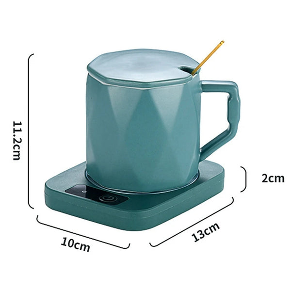 Mug Heater Coffee Mug Cup Warmer Milk Tea Water Heating Pad Cup Heater Warm Mat Constant Temperature Coaster EU Plug