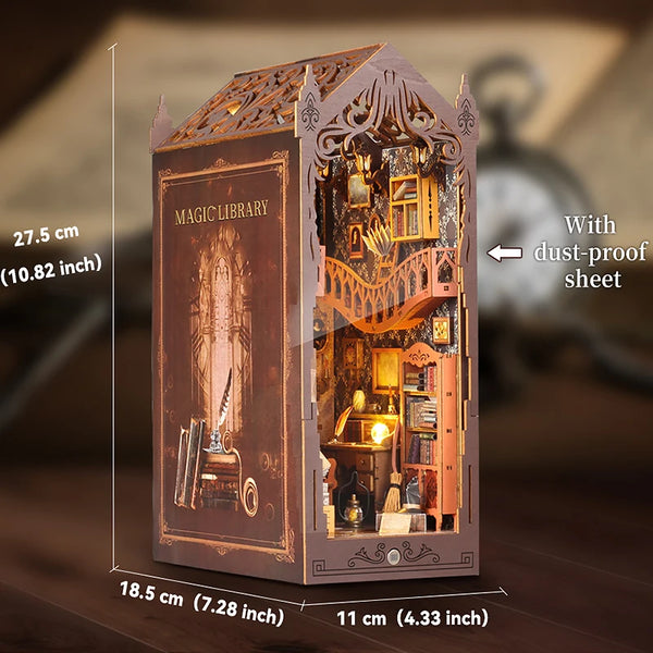 DIY Book Nook Insert Kits Wooden Doll House Building Kit