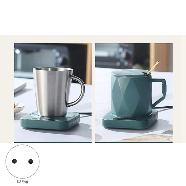 Mug Heater Coffee Mug Cup Warmer Milk Tea Water Heating Pad Cup Heater Warm Mat Constant Temperature Coaster EU Plug