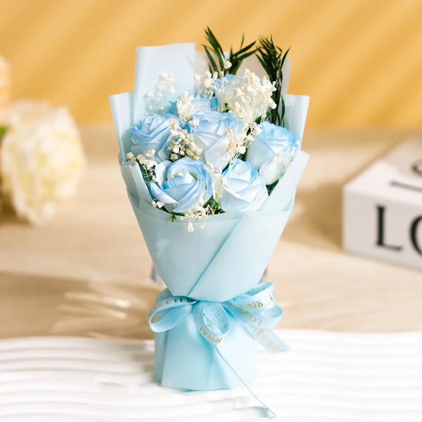 Bouquet For Wedding Decorative Rose Soap Flower Artificial Flower Practical Soap Flower Rose Bouquet For Home Decoration