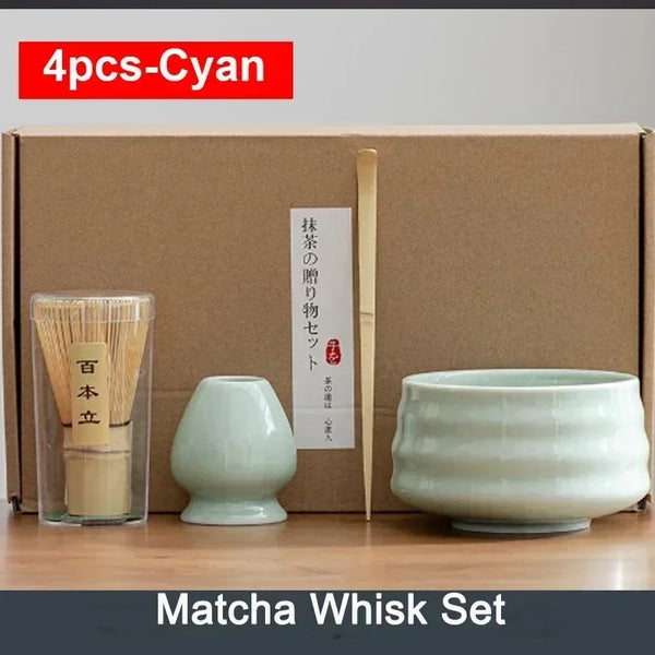 6Pcs 4Pcs Tea Whisk Brush Set Bamboo Matcha Whisk Scoop and Holder Matcha Bowl with Strainer Japanese Matcha Ceremony Accessory