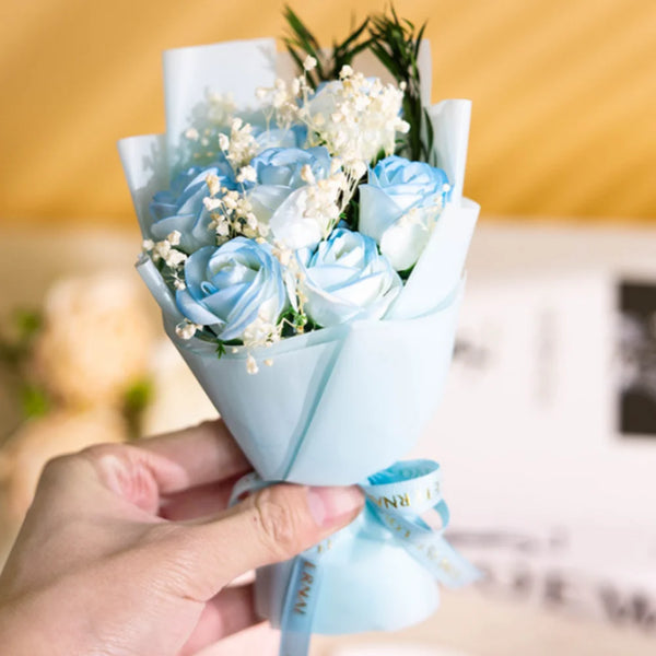 Bouquet For Wedding Decorative Rose Soap Flower Artificial Flower Practical Soap Flower Rose Bouquet For Home Decoration