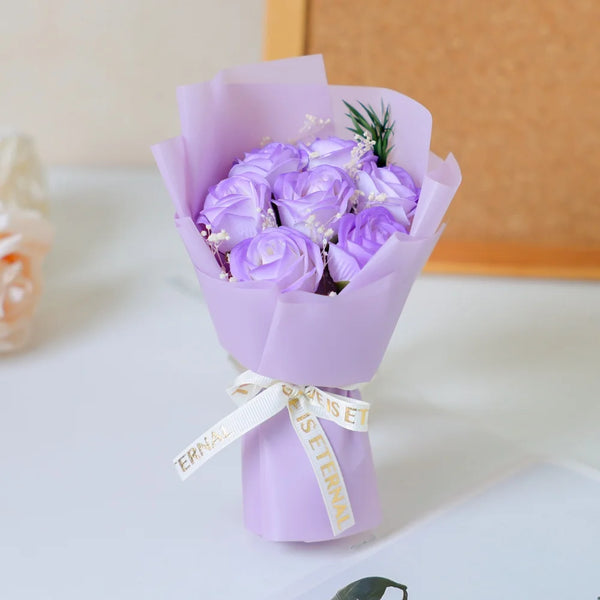 Bouquet For Wedding Decorative Rose Soap Flower Artificial Flower Practical Soap Flower Rose Bouquet For Home Decoration