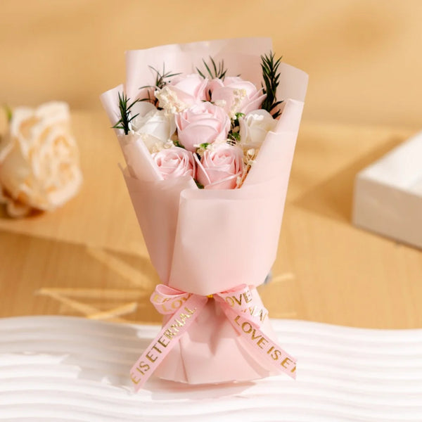 Bouquet For Wedding Decorative Rose Soap Flower Artificial Flower Practical Soap Flower Rose Bouquet For Home Decoration