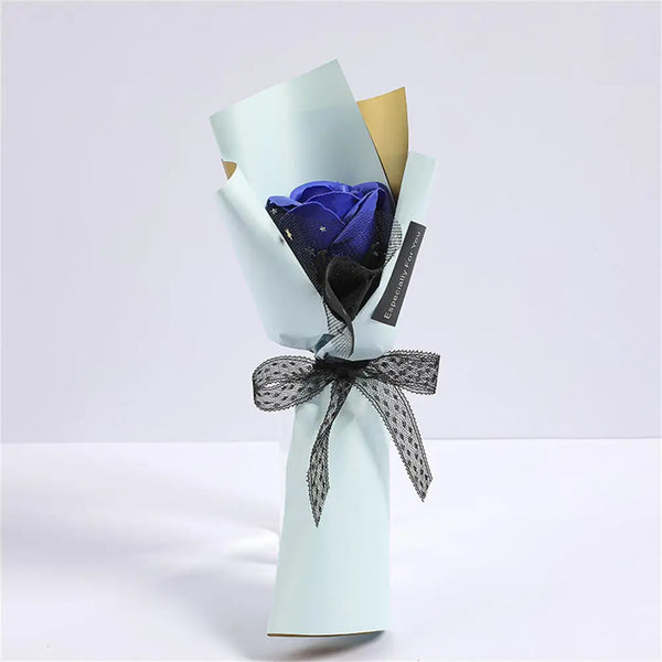Mini Artificial Rose Bouquet, Hand Holding Soap Flower, Valentine's Day Gift, Wedding Party Decoration Products, 3 Heads