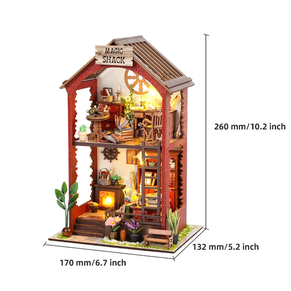 DIY Book Nook Insert Kits Wooden Doll House Building Kit