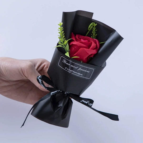 Soap Flower Bouquet Valentine'S Day Artificial Flower Rose Soap Bouquet Home Wedding Decoration Christmas Valentine'S Day Gift