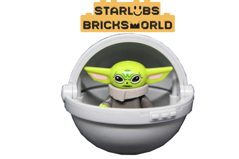 Yoda Spaceship mini Yoda Baby Custom MiniFigures 3cmx 4cm